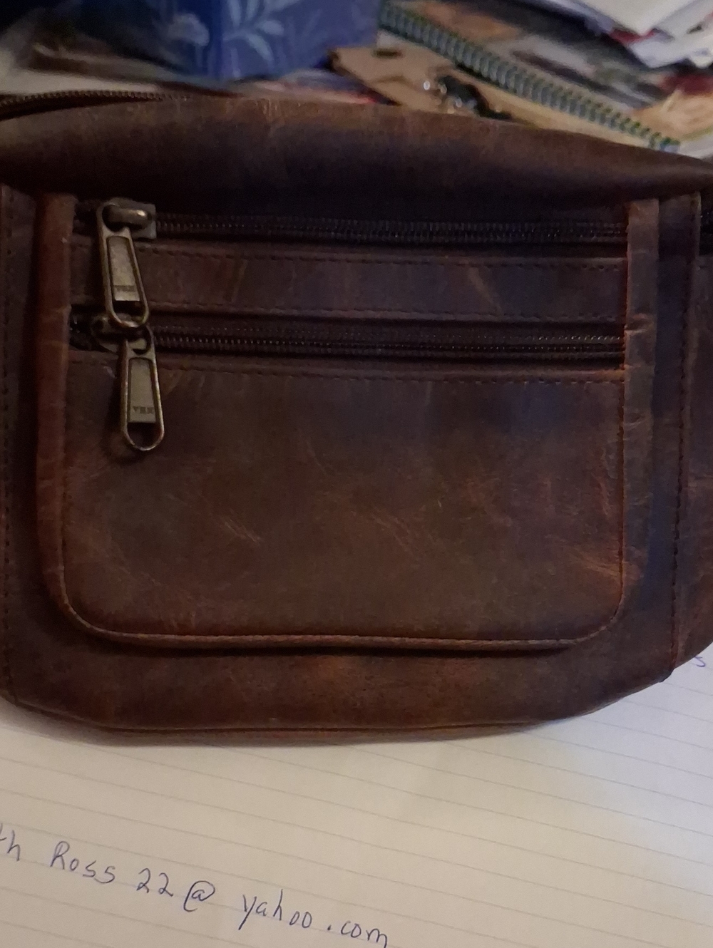 Komiac  BuffaloLeather Brown Men’s Waist Bag / Fanny Pack